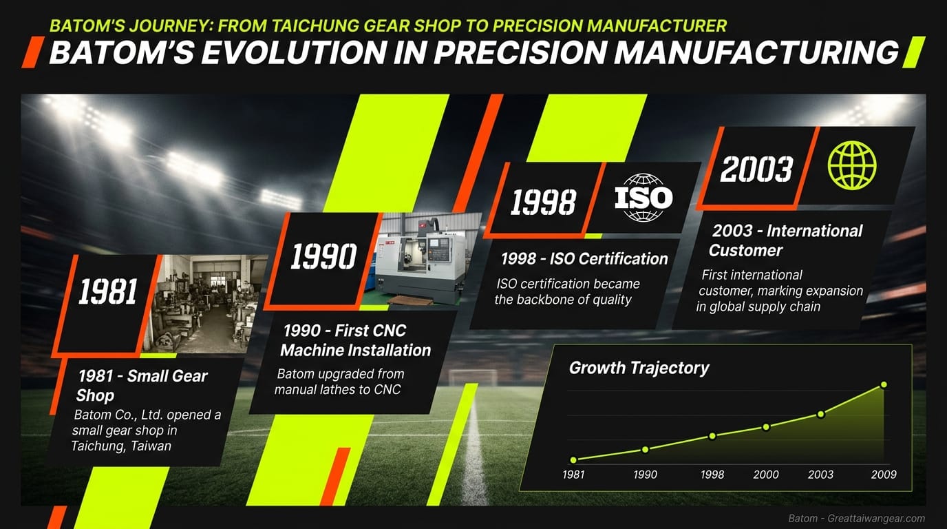 Batom milestones from 1981 to 2025